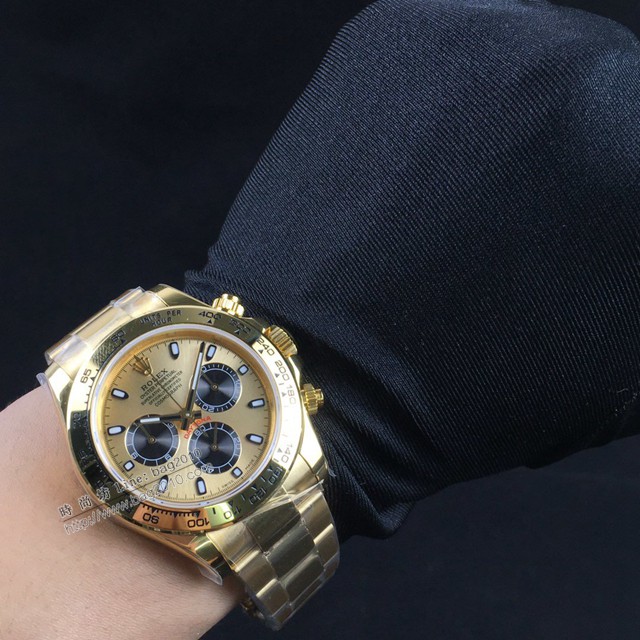 勞力士複刻手錶 Rolex超薄迪通拿新品 灰白金迪 玫瑰金迪 黃金迪 熊貓迪經典男士腕表  gjs2017